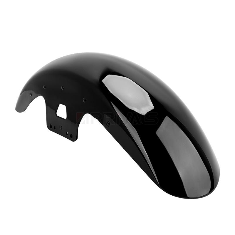 Motorcycle Steel Front Fender Mudguard Cover Protector Splash Gloss Black For Harley Touring Road King Street Glide 2014-2023