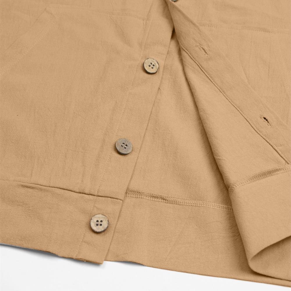 Men's Hoodie Linen Vintage Spring and Autumn Shirt Casual Loose Long Sleeved Clothes High Quality Trendy Men's Clothing