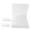 56 Slots Plastic Nail Art Organizer Transparent Appearance Jewelry Container  Nail Salon