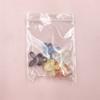 Exquisite Colorful DIY Bracelet Pendant 5Pcs Rabbit Head Beads Transparent 17.5*21mm Acrylic Plated UV Jewelry Accessories Hanging Hole  Accessories