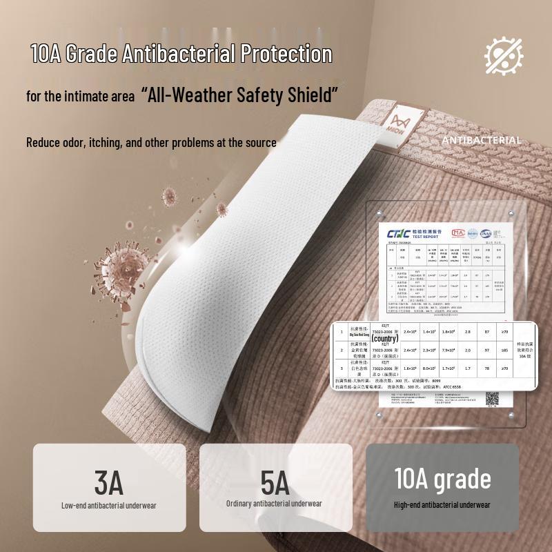 MIIOW Men's Thermal Ribbed Antibacterial Boxer Briefs 4-Pack