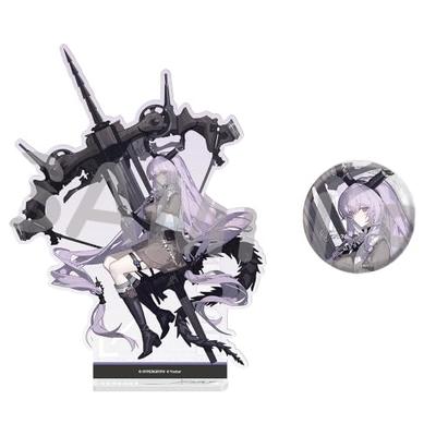 Arknights 5. Yıl Dönümü Festivali. Entegre Strateji Anma Seti "Geleceğe Rehber" Typhon Akrilik Stand ve Metal Rozet