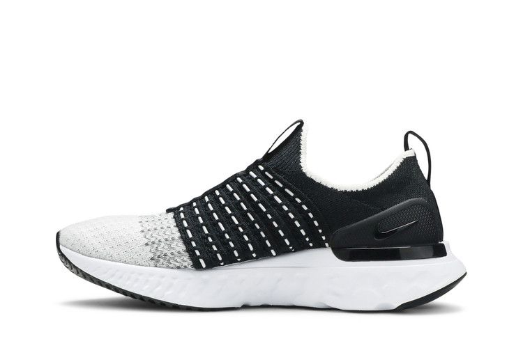 Damensneaker Nike React Phantom Run Flyknit 2 Schwarz Weiß (Damen) Schwarz-Weiss