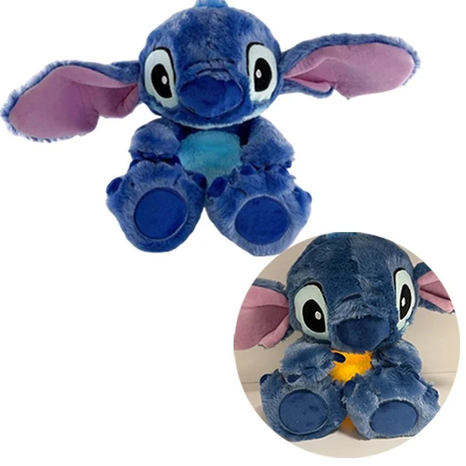 New Stitch  Plush Doll  Baby Breathing Sleeping Companion Music And Light Doll Sensory Stuffed Toy Christmas Birthday Gift