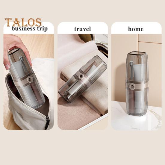 Travel Soap Case with Toothbrush Box Leakproof Easy To Clean Bathroom Soap Container with Lid Portable Bar Soap Holder