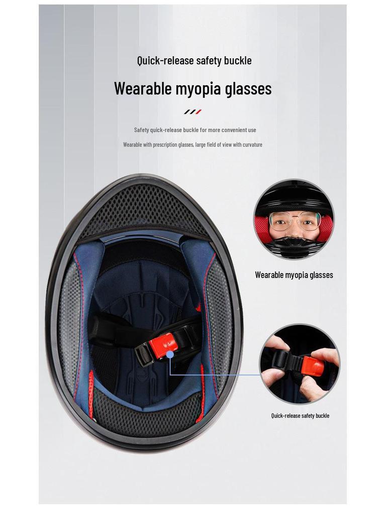 3C Standard Full Face Helmet: Stylish, Safe, Unisex Summer Motorcycle Helmet