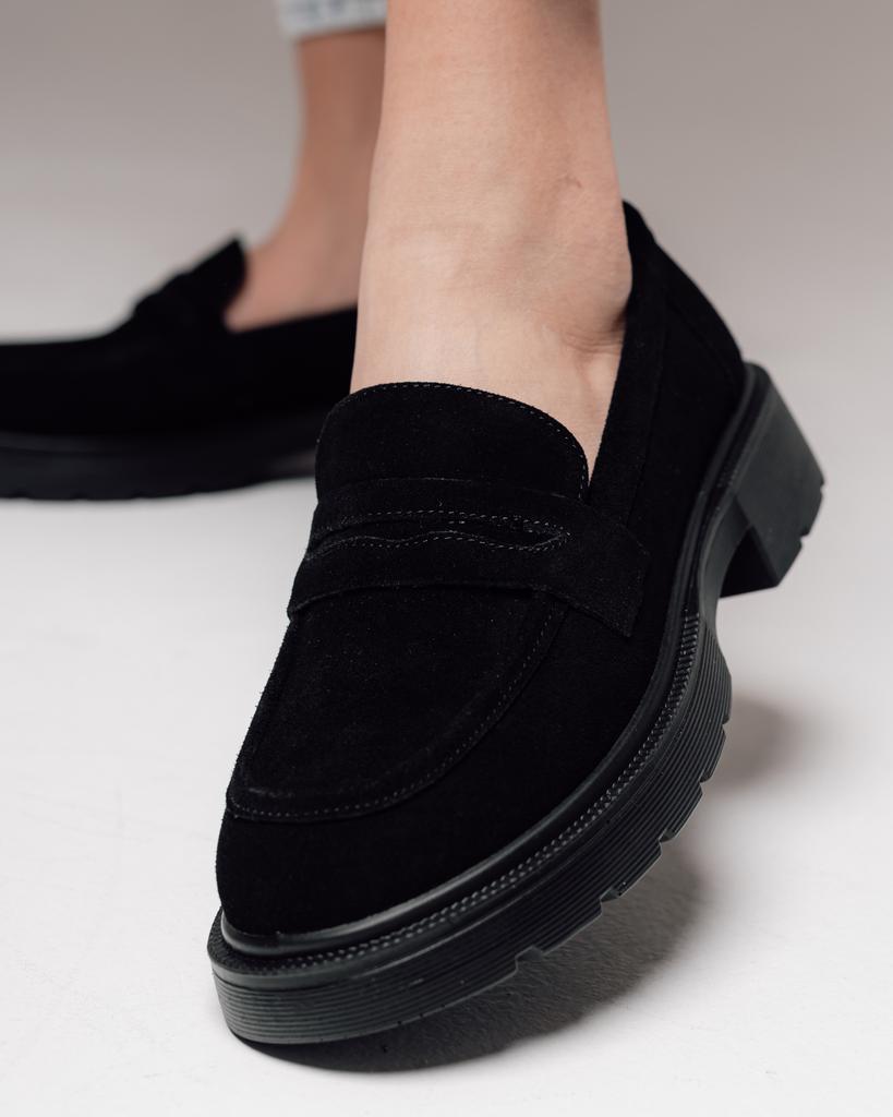 Klassiska loafers Allsy 197365 40 svarta mocka