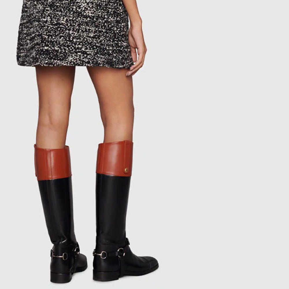GUCCI Patterned Wool Mini Skirt Black 678914-XKB6S-1043