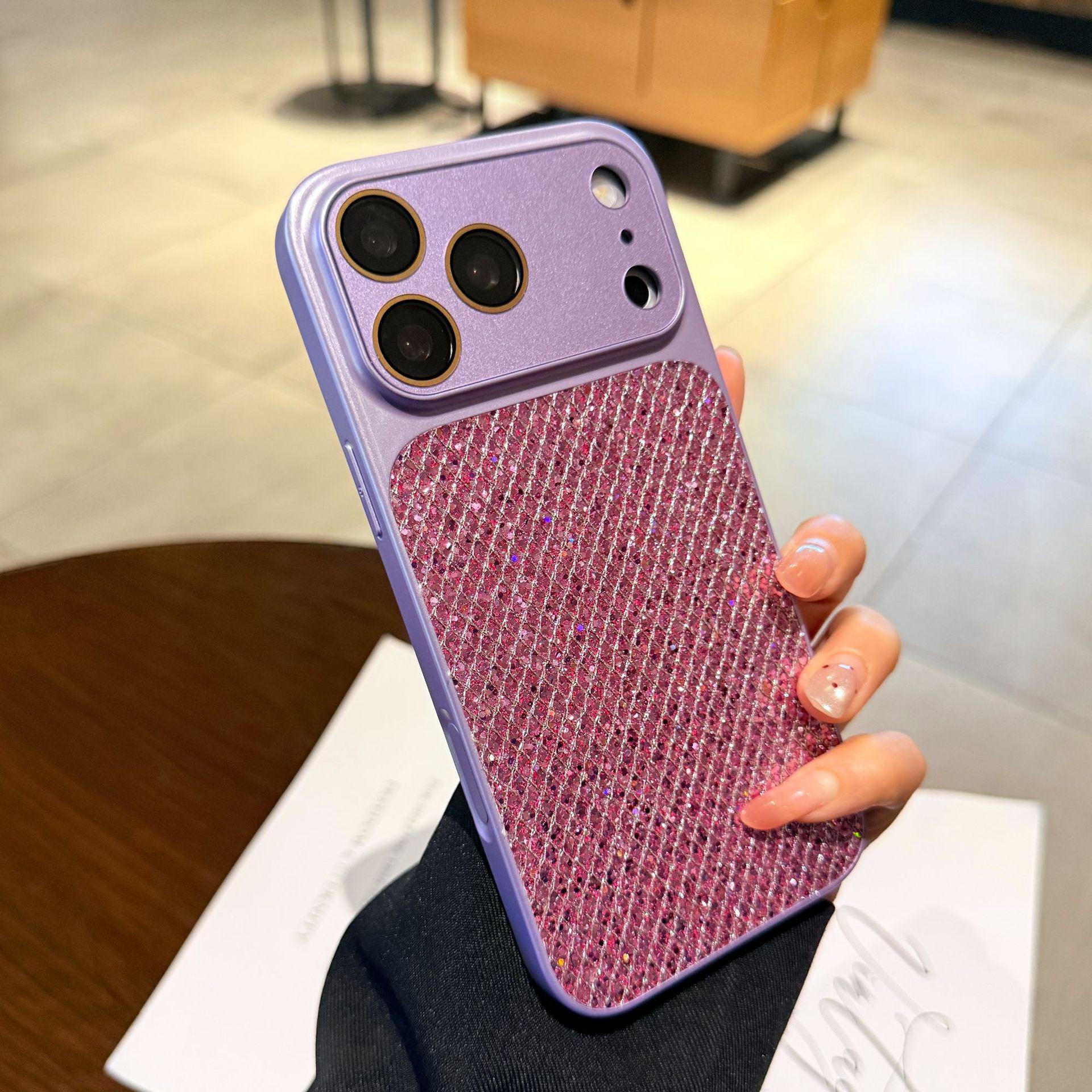 

Transforms into 17 iPhone 16 Pro Max cases with high-flash sequins, suitable for Apple 14/15 Plus. iPhone 15 Pro фиолетовый