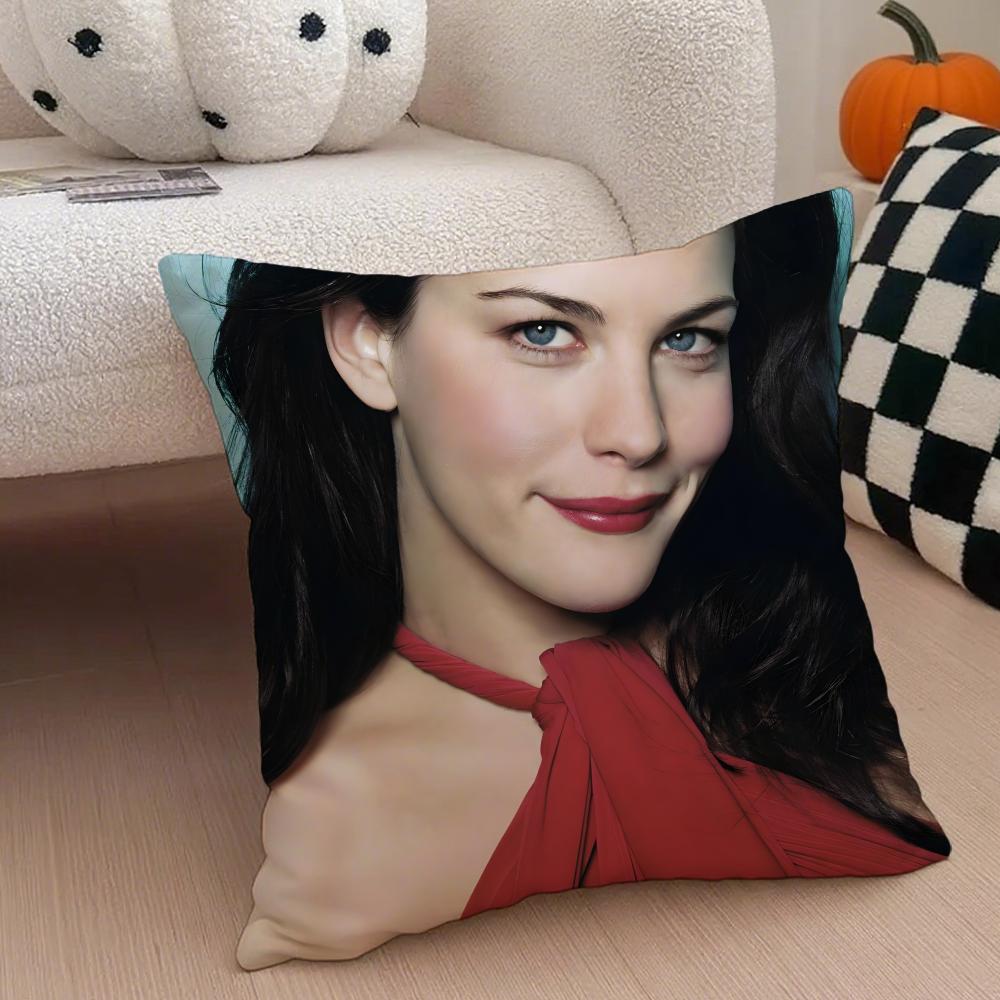 LLiv Tyler Cushion Cover Throw Pillow Cover Hidden Button Durable Polyester Chair Cushion