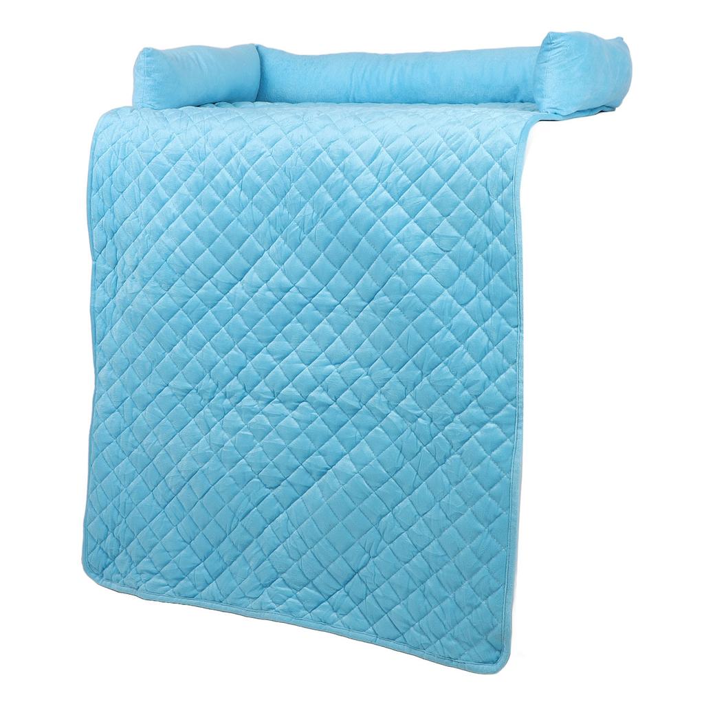 Dog Couch Bed Soft Short Plush Cotton Filling Nonslip Bottom Washable Dog Bed Sofa Protector Pet Sofa Mat for Home