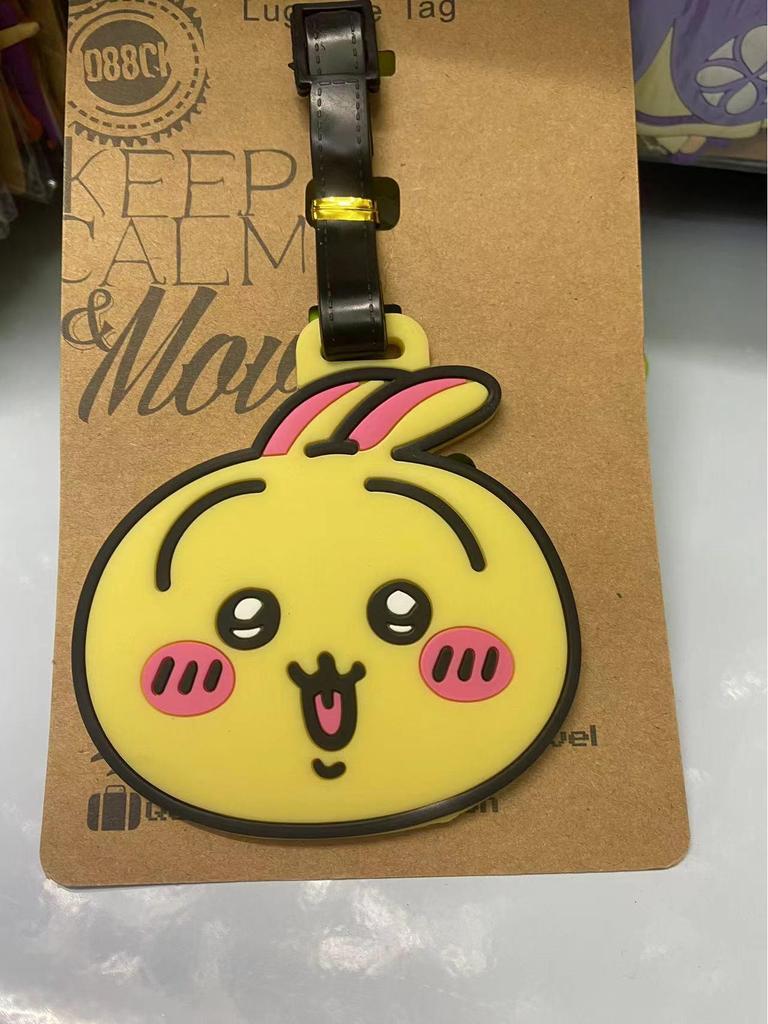 Chiikawa Cute Bear & Hachi Usagi Luggage Tag PVC Pendant