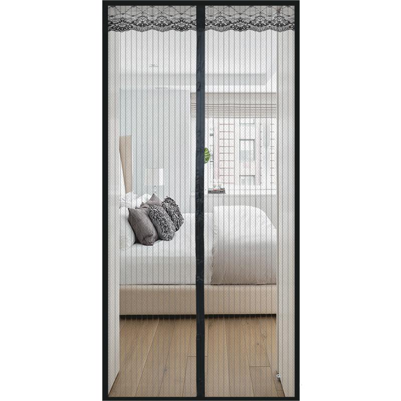 

Летние дверные экраны, противомоскитная сетка, сетка для окон, кухонная занавеска для дома, простая установка, домашний декор, разделители комнат в спальне 70x200cm чёрный