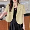 ZANZEA Women Casual Notched Lapel Summer Short Sleeve Cardigan Tops