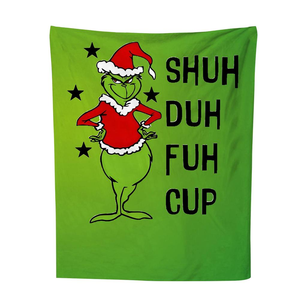 Vaskeklutteppe Grønt Teppe Julegave Hjem Sofatrekk Teppe Feriedekorasjon Teppe