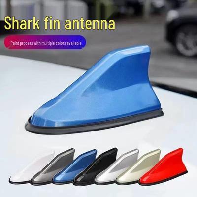 Second Gen Car Shark Fin Roof Spoiler Antenna: FM/AM Radio Signal with Rubber Base