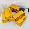 Fake Gold Bar Creative Golden Brick Simulation Hollow Gold Bullion Movie Prop Novelty Joke Gift Decorative Prop For Party Toy