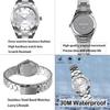 SKMEI Women's Classic Analog Quartz Watch Stainless Steel Waterproof Casual Silver