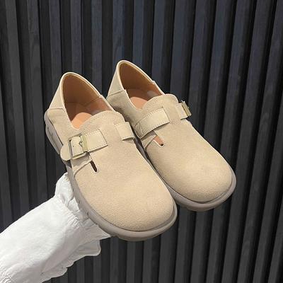 Fashion 2024 Spring and Autumn Tendon Sole Moccasin Shoes Women's Soft Sole Flat Shoes Loafers