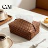 Складной настольный органайзер для салфеток из ПУ-кожи, многофункциональный настольный органайзер для хранения, портативный дорожный чехол, простой стиль, держатель для салфеток,