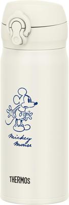 Thermos Water Bottle Vacuum Insulated Mobile Mug 400ml Disney Mickey Ivory White IVWH JNL-405DS