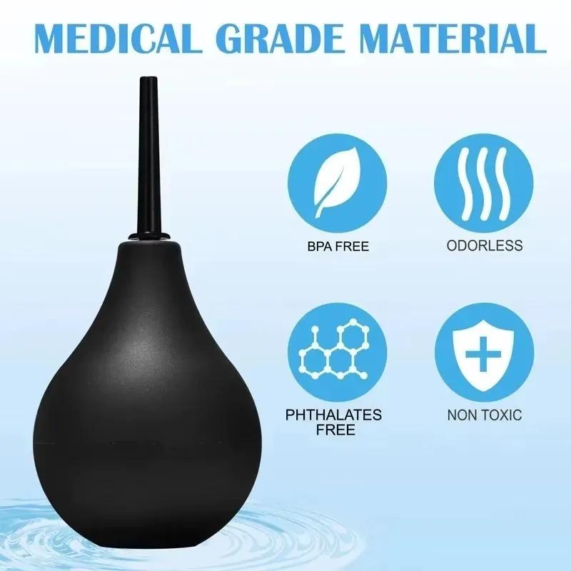 Small Capacity Douche Enema Colon Cleaning Bidet Portable Bidet Cleaner Enema Syringe Rectal Enemator Stream Accessories