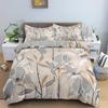 Modern Bedding Set Floral Pattern Duvet Cover Bedroom 3D Polyester Comforter Cover Cute Peach King Size For Girls Women Gift