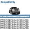 Gray Front Driver Side Bottom Replacement Cloth Seat Covers Compatible with Ford F250 F350 F450 F550 2017 2018 2019 2020 2021
