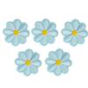 10PCS/lots Daisy Sunflower Flower Embroidery Patch Iron On Patches For Clothing Thermoadhesive Patches On Clothes Jacket Sew DIY