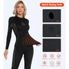 CHARMLEAKS Intimo termico da donna, set di pantaloni e top, mutande lunghe da donna, strato di base caldo per il freddo