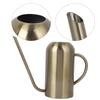 Stainless Steel Long Spout Watering Can Garden Watering Pot Irrigation Tool Gold 1.5L