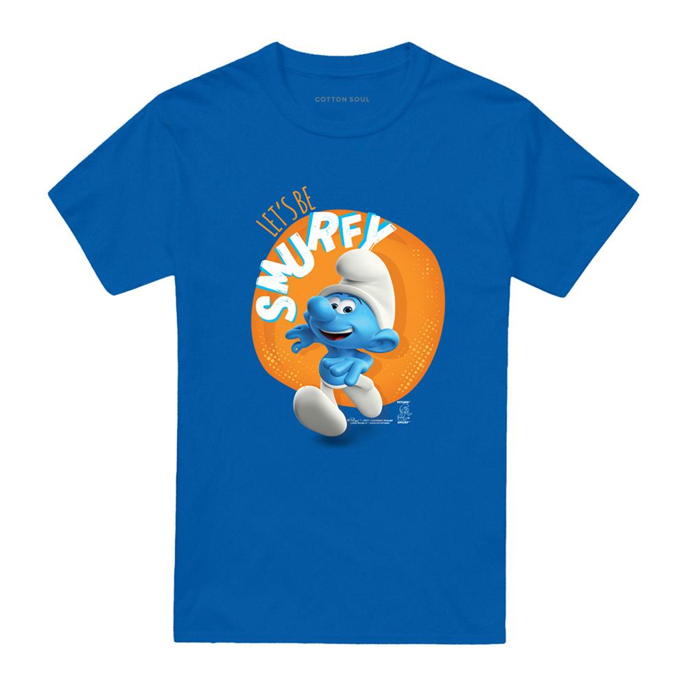The Smurfs Unisex Adult LetÂ´S Be Smurfy T-Shirt