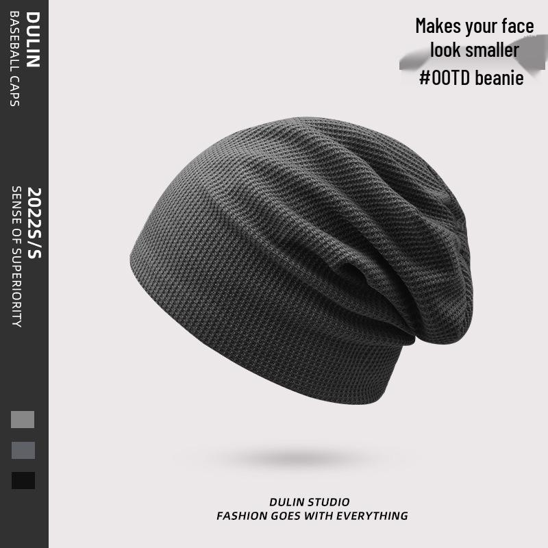 

Женская вязаная шапка-бини с небольшим отворотом, 2023: Осенне-зимняя шерстяная шапка-повязка для головы для более стройного вида One Size