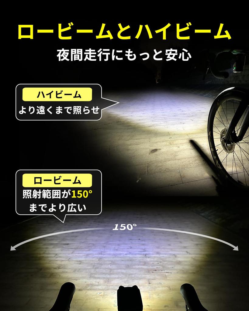 TOWILD DL1700 Bicycle Hanging 1700 4000mAh Large High Beam Automatic IPX6 6 Dimming Ideal for Road and Emergency Compatible with Cycle and Can Also Be