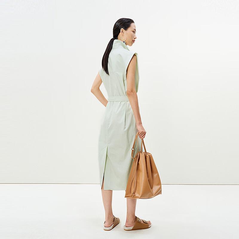 Less 2025 Summer Shirt Collar X-Line Dress