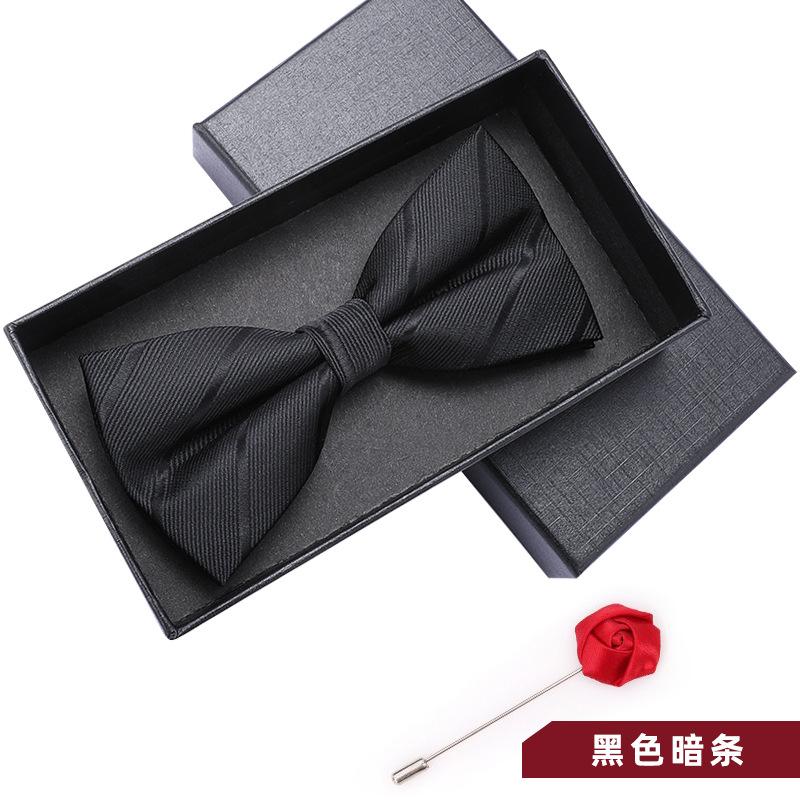 Bow Tie Men'S Wedding Groom Best Man Red Suit Shirt British Brothers Korean Bow Women'S Gift Box