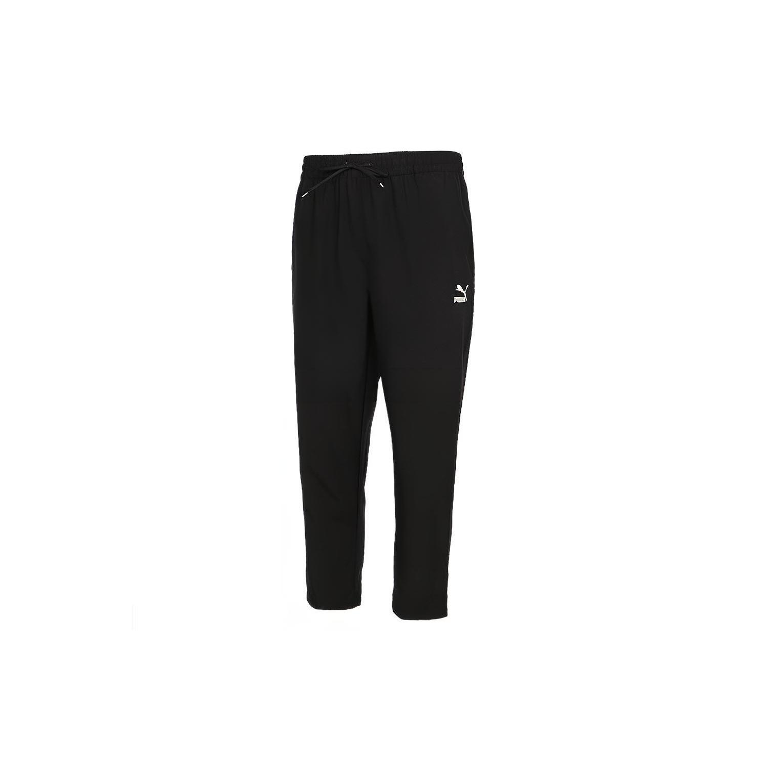 PUMA Classics Silm Tapered Pants  Black White  Men s 531425-01 S