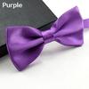 Men Classic Solid Color Bowtie Necktie Tuxedo Wedding Party Adjustable Bow Tie