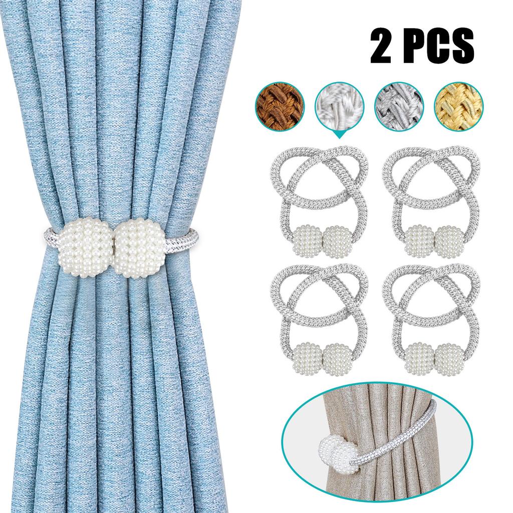 2Pcs Strong Magnetic Ball Curtain Tiebacks Tie Backs Buckle Clips Holdbacks Clip 2Pcs Strong Magnetic Ball Curtain Tiebacks Tie Backs Buckle Clips Holdbacks Clip