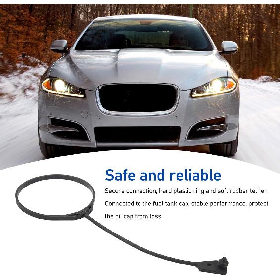 Fuel Tank Cap Rope Tether Gas Cap Tether 2 Parts Fuel Tank Cap Line Wire Tether Ring Gas Cap Tether Compatible With Jaguar Xf 2008 To 2015