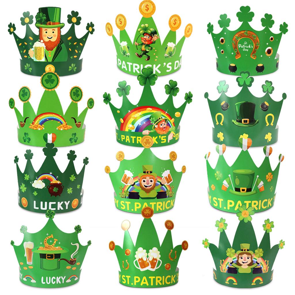 Irish Day Party Decoration Party Hat St. Patrick'S Day Dress Up Crown Hat Custom