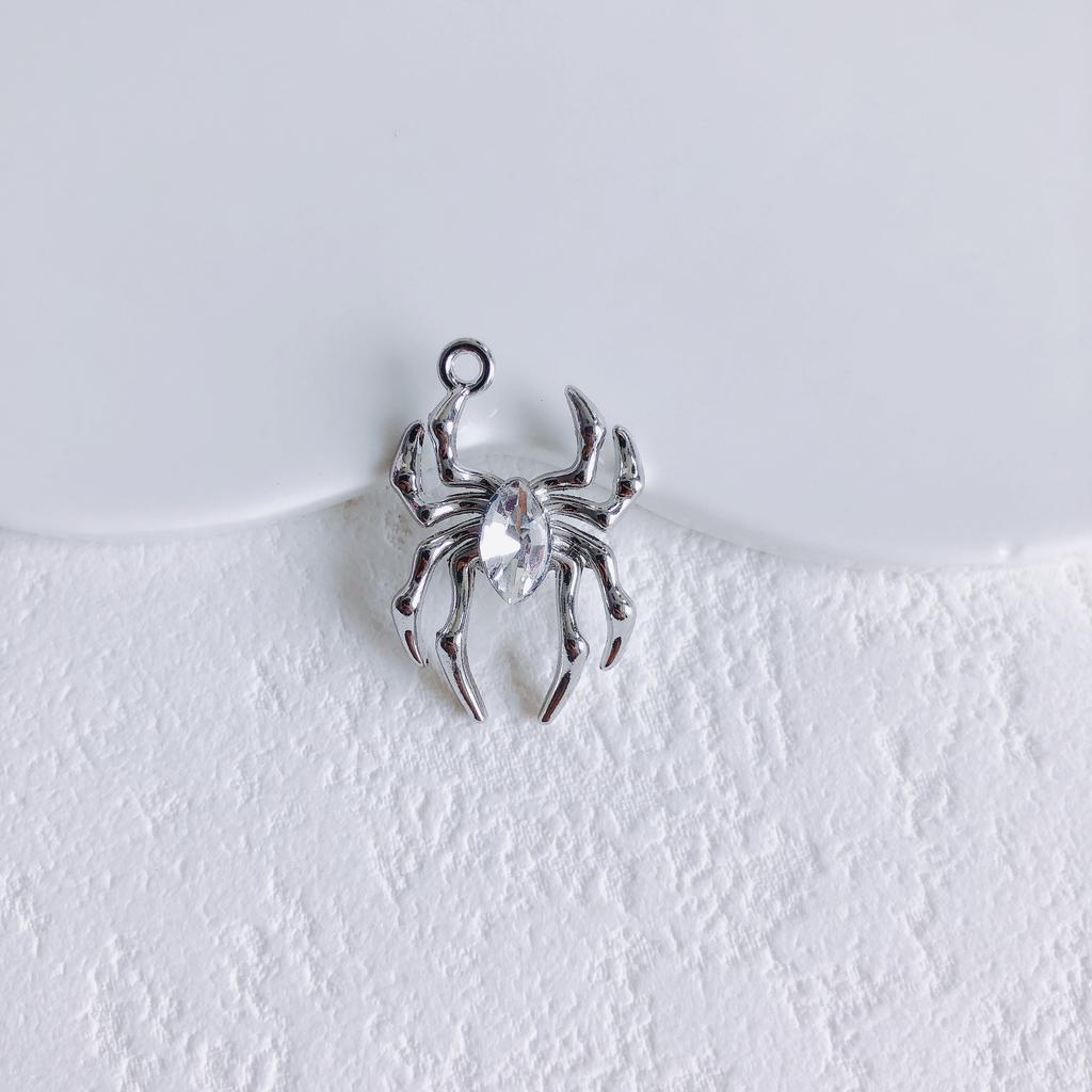 2pcs Alloy Pendants Spider Shape Colorful Unique Style Single Hole Pendants for Jewelry Making DIY Handmade Supplies Accessories
