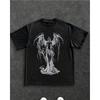 2026 Sommer Mode Trendig Dunkel Gotisch Engel RoUnisextic Unisex Damen T-Shirt Y2K Sommer Neuer Stil Trendige Mode Unisex T-Shirt