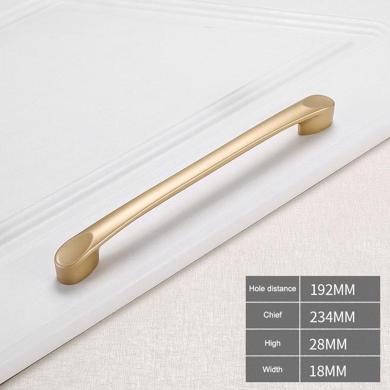 

YIJIA Kitchen Cabinet Handle Solid Aluminum Alloy Furniture Wardrobe Drawer Pull Handle,22mm Screw 4123-192