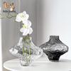 Nordic Irregular Valley Glass Vase: Elegant Home Decor for Living Rooms and Model Rooms