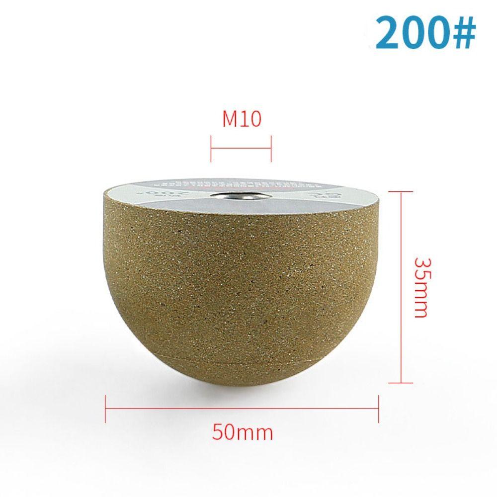 Flowerpot Arc Stones Engraving Internal Hole Diamond Brazed Polishing Wheel Mushroom Grinding Head