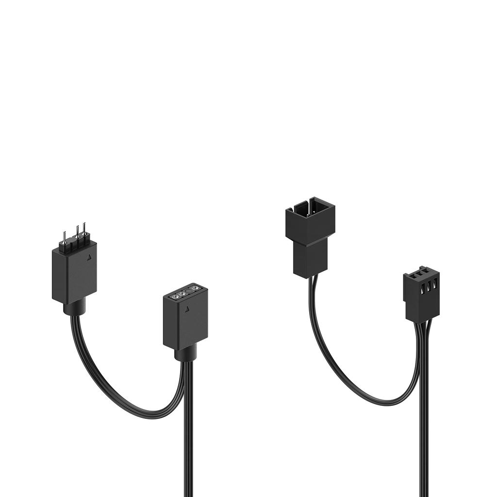 Fractal Design Aspect 12 RGB Black Set PC Case Fan 12cm Daisy Chain Compatible FN1512 3-Piece FD-F-AS1-1206