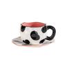 Handmade 300ML Cute Creative Irregular Ceramic Mug for Home Use Flower Clouds Mugs Coffee Cups Breakfast Milk Tea Gift Drinkware