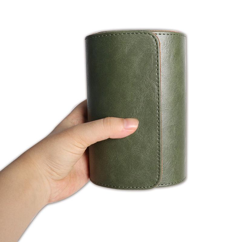 Leather Watch Roll 1 2 3 Slots Luxury Genuine Storage Box Travel Bag Watch Case Gift Box Watch Pouch For Men Women