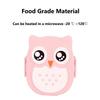 Lunch Box, Plastic Portable Cartoon Owl Lunch Box Food Safe Microwave Storage Container for Salad, Pink ( 900ML )